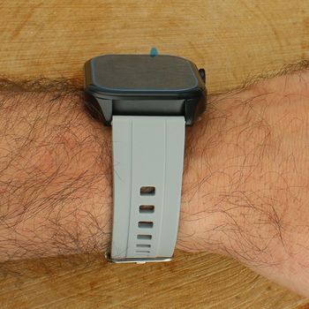 Smartwatch Hagen HB18 Gray – Pomiar Glukozy, Pulsu, Ciśnienia  Zegarek Zdrowotny i Sportowy szary bok.jpg